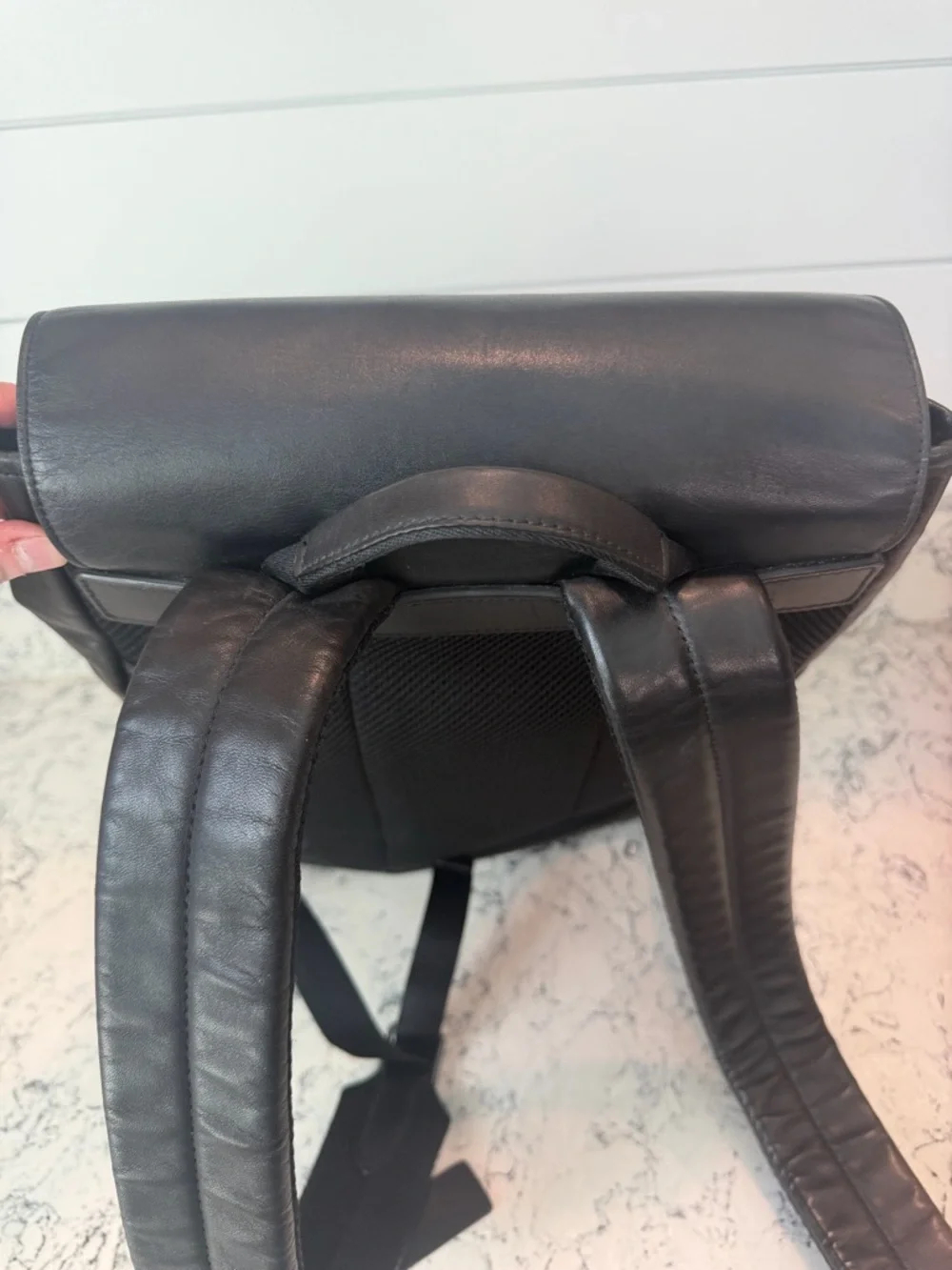 Coach Track Backpack Black leather gunmetal closures - Picture 7 of 16